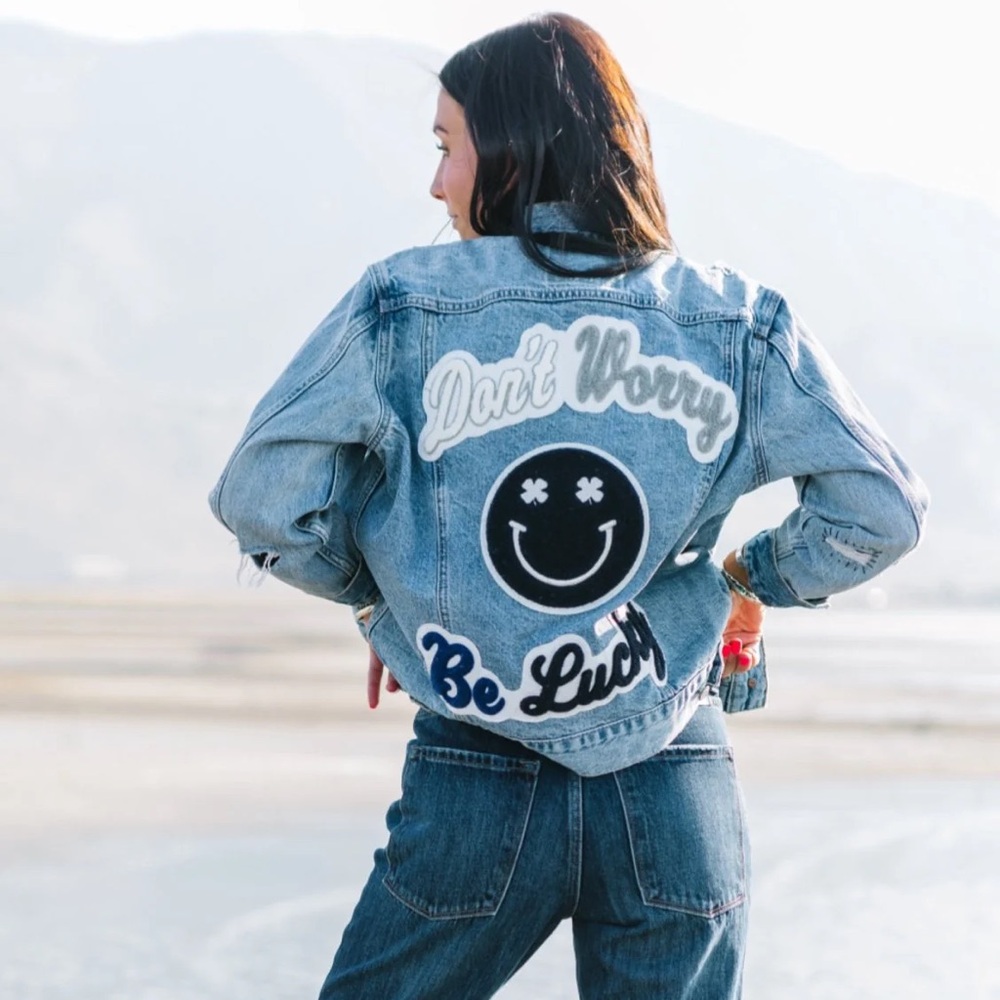 Lucky Brand Tomboy Trucker Be Lucky Jacket
